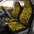 American Samoa Car Seat Cover - American Samoa Coat Of Arms Polynesian Gold Black Universal Fit Gold - Polynesian Pride