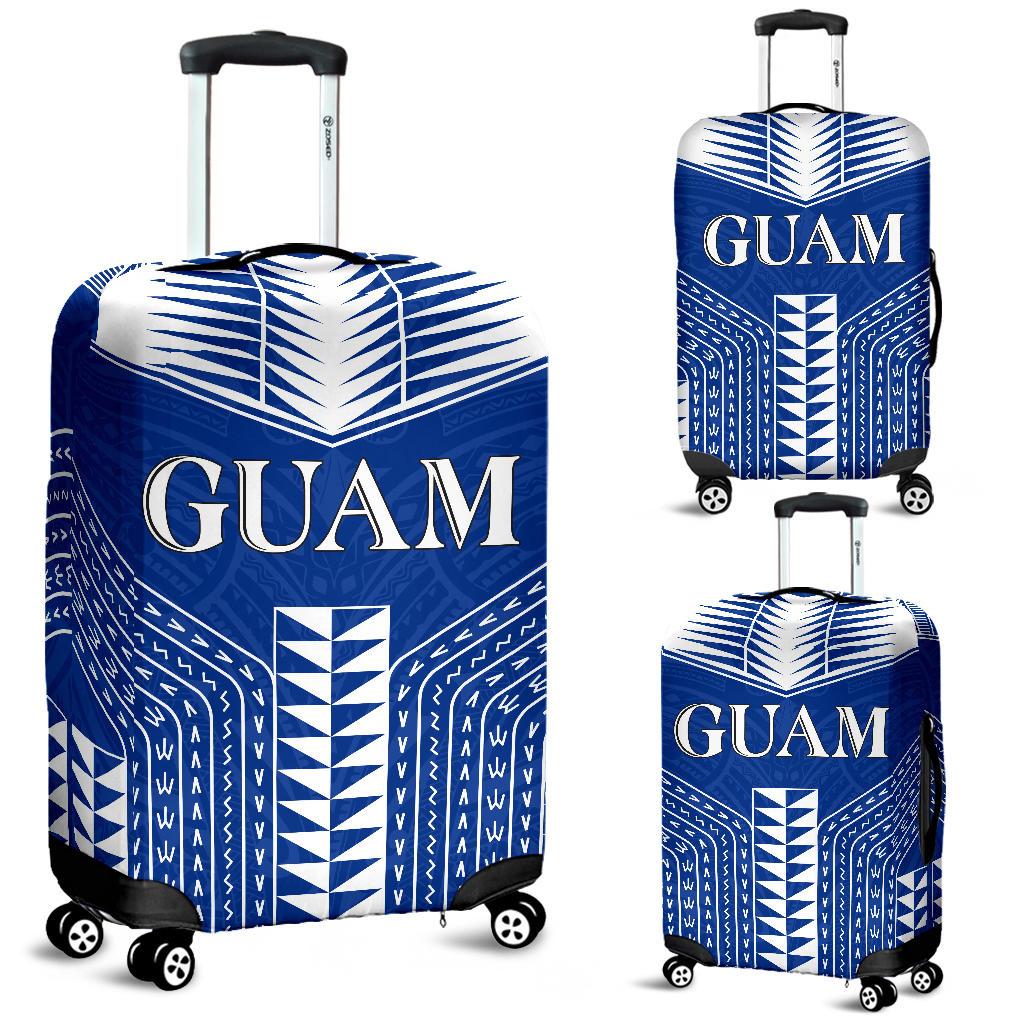 Guam Polynesia Luggage Covers Blue - White - Polynesian Pride