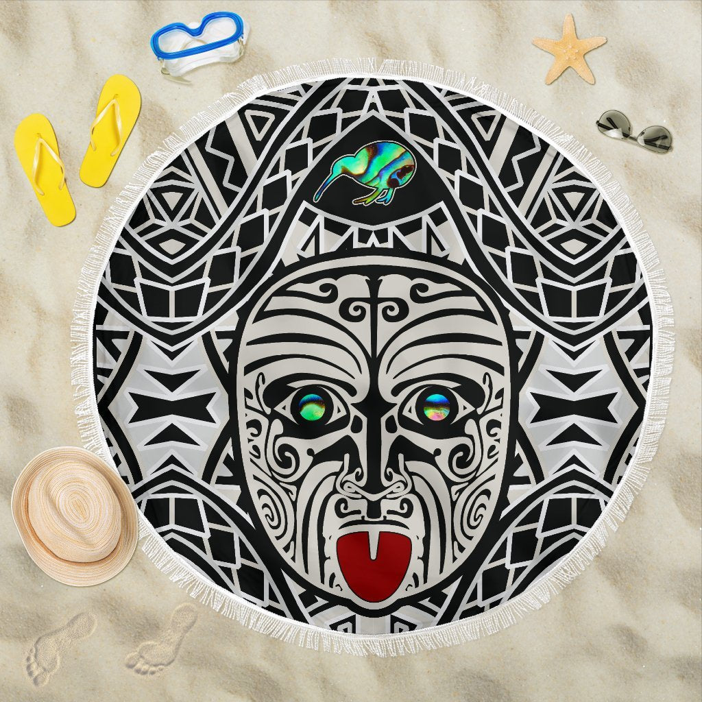 Integrity Maori Ta Moko Beach Blanket Kiwi and Paua Beach Blanket - Polynesian Pride