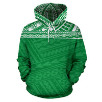 Poly All Over Hoodie Polynesian Green Version - Polynesian Pride