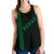 Hawaii Kakau Polynesian Turtle Map Women's Racerback Tank - Green - Ohana Style - Polynesian Pride