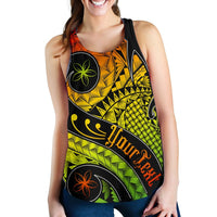 Pohnpei Personalised Women's Racerback Tank - Polynesian Decorative Patterns - Polynesian Pride