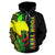 Papua New Guinea Polynesian ll Over Custom Hoodie Reggae Line - Polynesian Pride