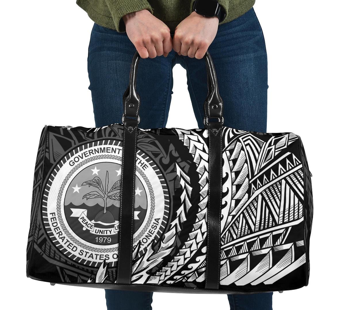 Federated States of Micronesia Travel Bag - Wings Style Travel Bag - Black - Federated States of Micronesia One size Black - Polynesian Pride