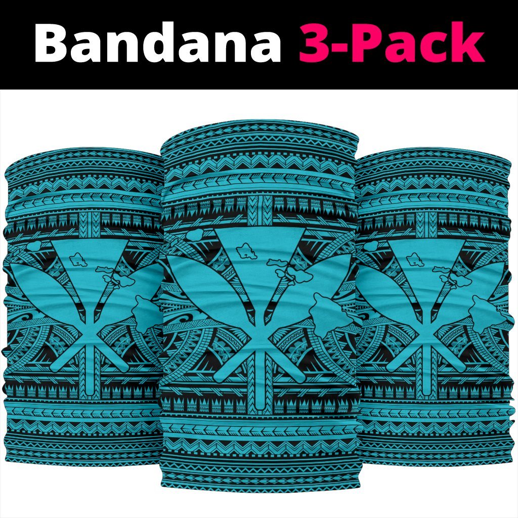 Hawaii Polynesian Kanaka Bandana Blue One Size Blue - Polynesian Pride