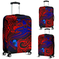 Samoa Luggage Covers - Blue Shark Polynesian Tattoo - Polynesian Pride