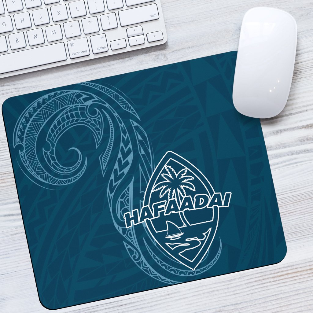 Guam Mouse Pad - Hafa Adai Pattern Style Mouse Pad - GUam One Size Blue - Polynesian Pride