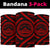 Hawaiian Mauna Kea Red Bandana 3 - Pack - Polynesian Pride