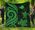 Papua New Guinea Premium Quilt - Green Tentacle Turtle Green - Polynesian Pride