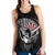 Hawaii Polynesian Warrior Mask Women's Racerback Tank - AH - Toon Style - Polynesian Pride