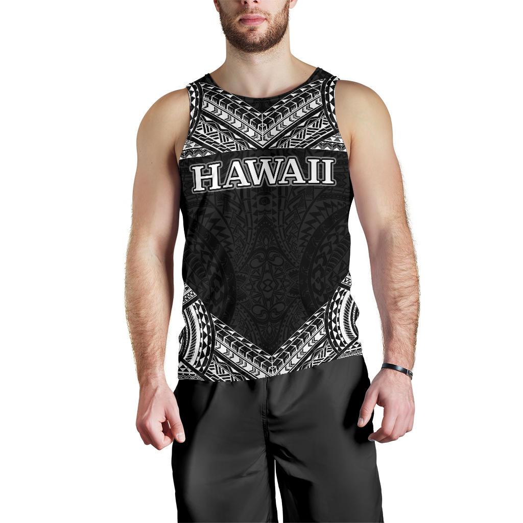 Hawaii Men's Tank Top - Turtle Polynesian Pattern Black - Polynesian Pride