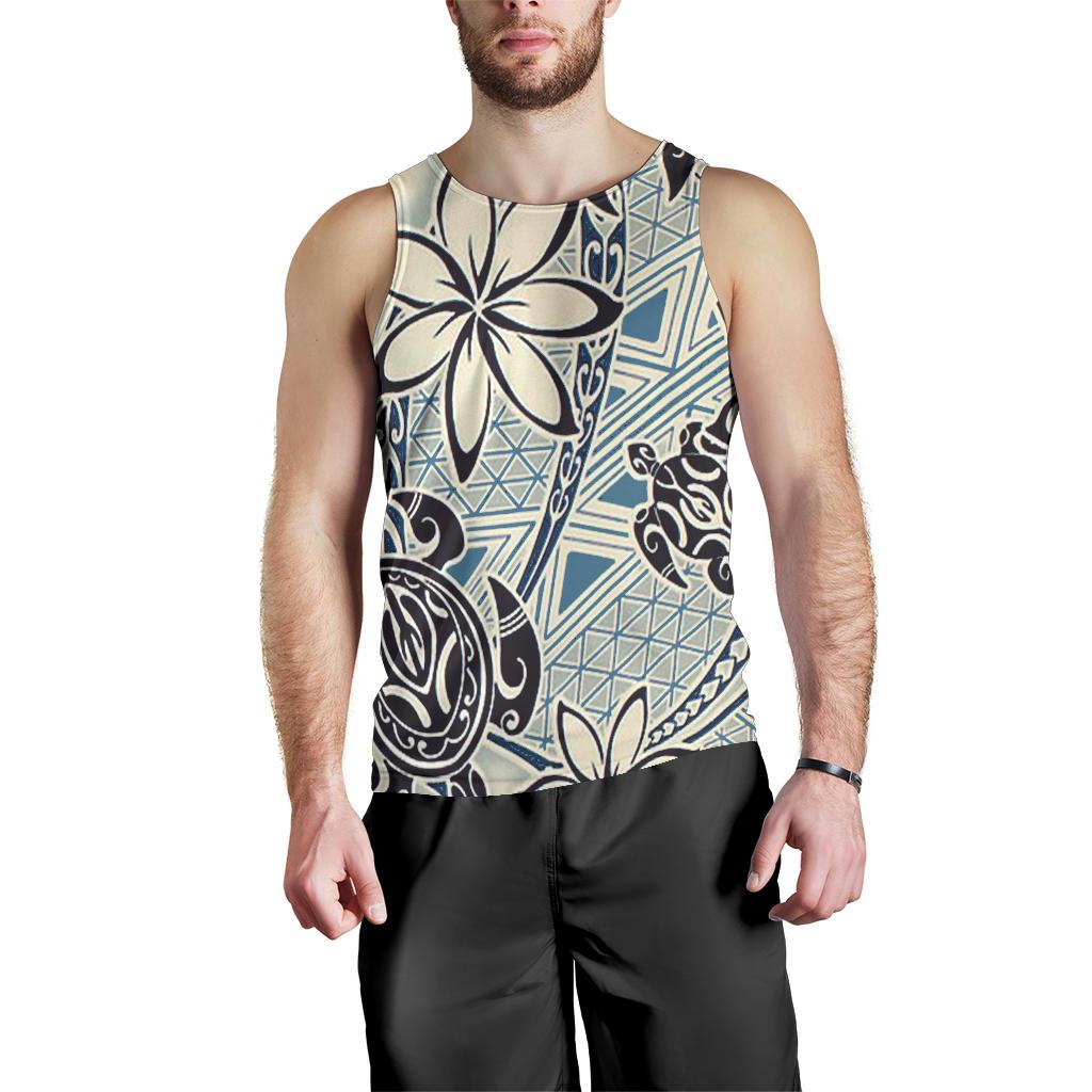 Polynesian Men Tank Top 40 Blue - Polynesian Pride