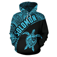 Solomon Hoodie Solomon Turtle Mermaid Polynesian Unisex Blue - Polynesian Pride