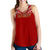 Rotuma Women's Tank Raceback Top Melanesian Style Red - Polynesian Pride