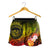 Polynesian Hawaii Women's Shorts - Humpback Whale with Tropical Flowers (Yellow) - Polynesian Pride