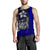 Chuuk Micronesia Men's Tank Top Blue - Turtle With Hook - Polynesian Pride