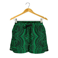 Polynesian Symmetry Green Women's Short - Polynesian Pride