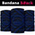 Hawaiian Mauna Kea Blue Bandana 3 - Pack - Polynesian Pride