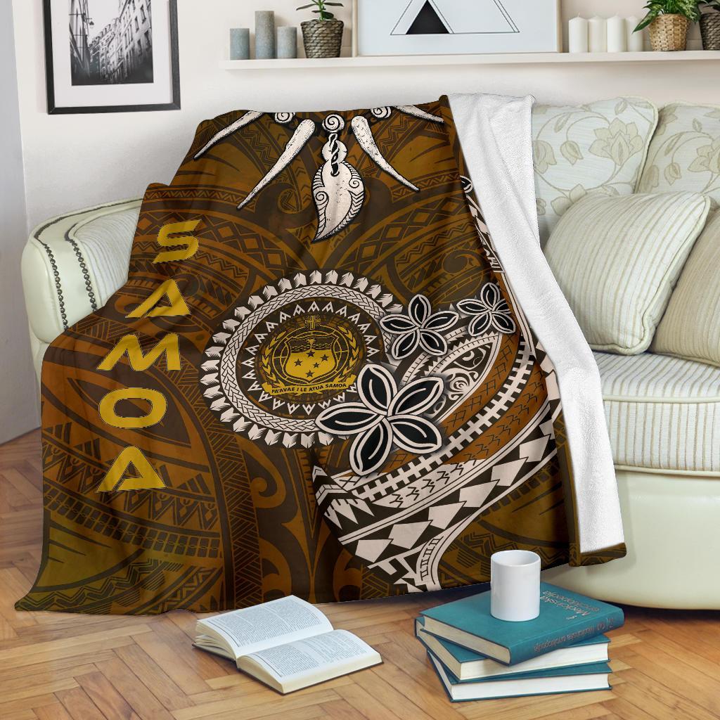 Samoa Premium Blankets - Polynesian Boar Tusk - Polynesian Pride
