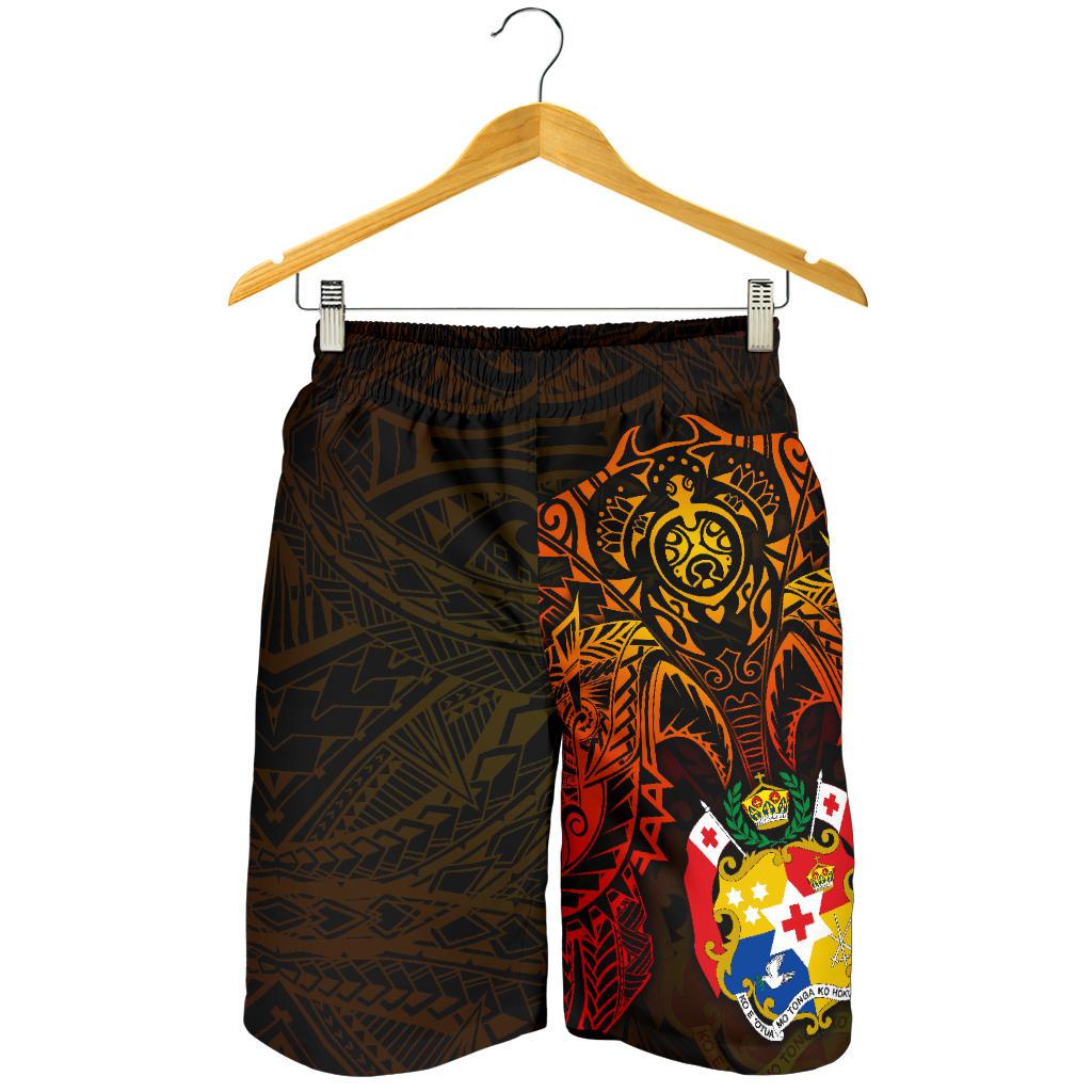 Tonga Polynesian Short (Men) - Red Manta Ray - Polynesian Pride