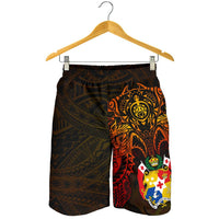 Tonga Polynesian Short (Men) - Red Manta Ray - Polynesian Pride