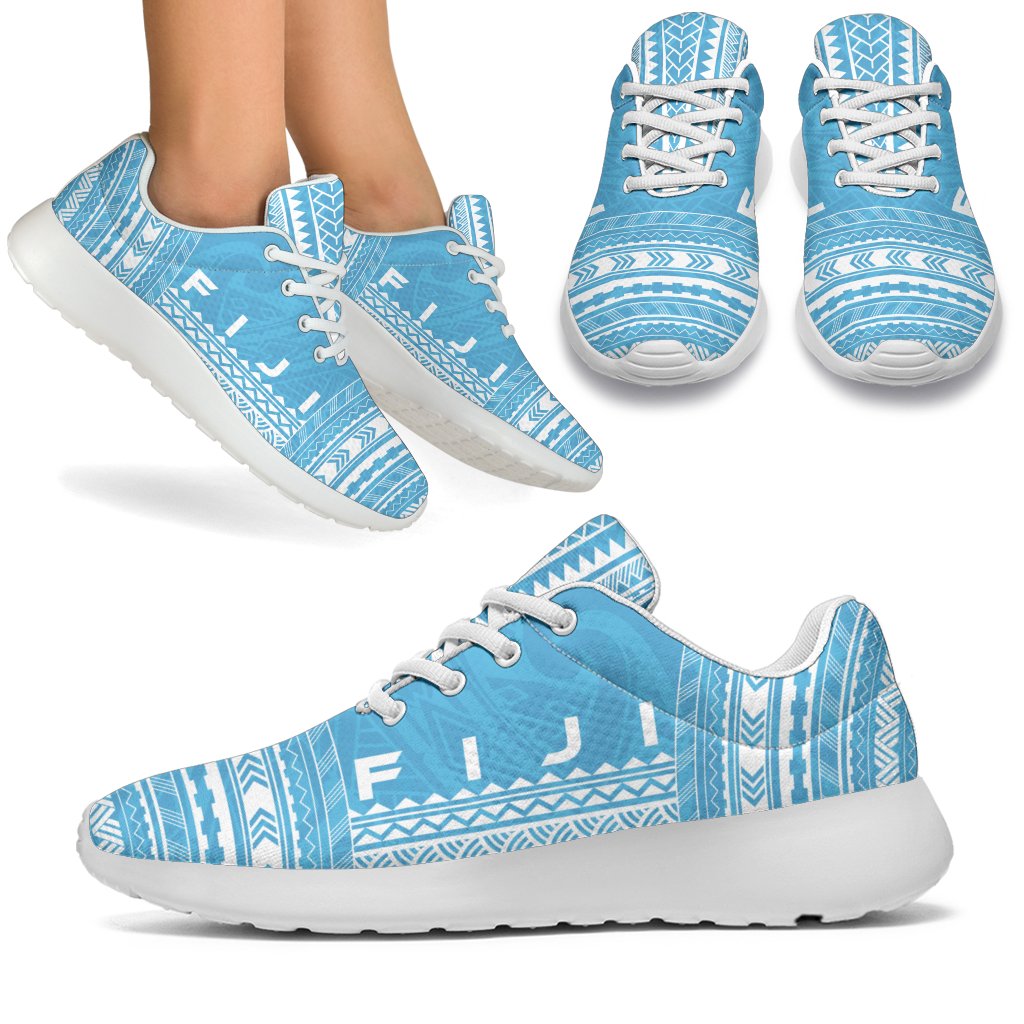 Fiji Sporty Sneakers - Polynesian Chief Flag Version White - Polynesian Pride