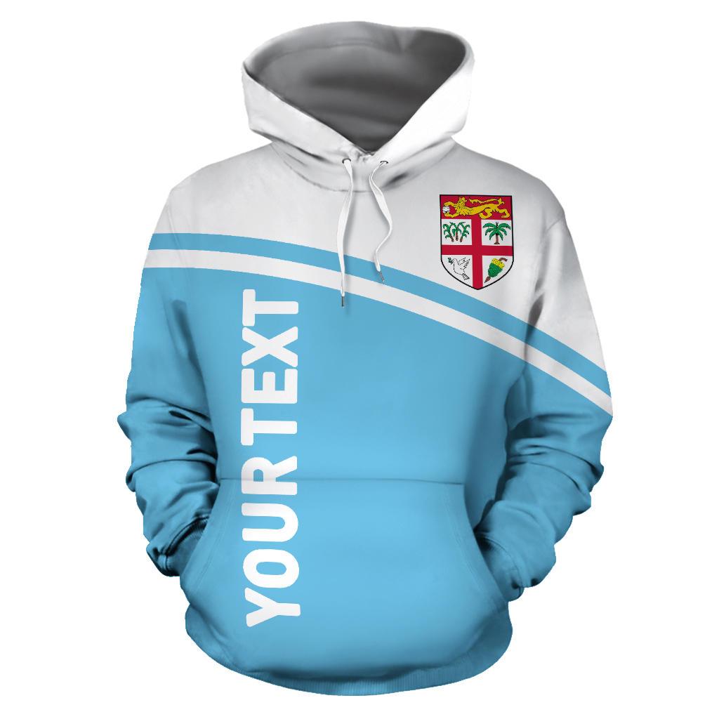 Fiji Custom Hoodie Polynesian Curve Version - Polynesian Pride
