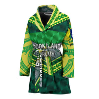 Cook Islands Ruby Women's Bath Robe Style Women's Bath Robe Universal Fit Green - Polynesian Pride