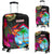 Guam Luggage Covers - Hibiscus Polynesian Pattern Black - Polynesian Pride