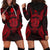 Niue Polynesian Hoodie Dress Map Red Red - Polynesian Pride