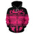 Fiji Tapa Hoodie Fiji Pink Coat of Arms - Polynesian Pride