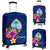 Guam Polynesian Luggage Covers - Floral With Seal Blue Blue - Polynesian Pride