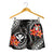 Polynesian Hawaii Women Shorts - Black Plumeria - Polynesian Pride