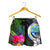 Federated States of Micronesia Women Shorts - Turtle Plumeria Banana Leaf - Polynesian Pride