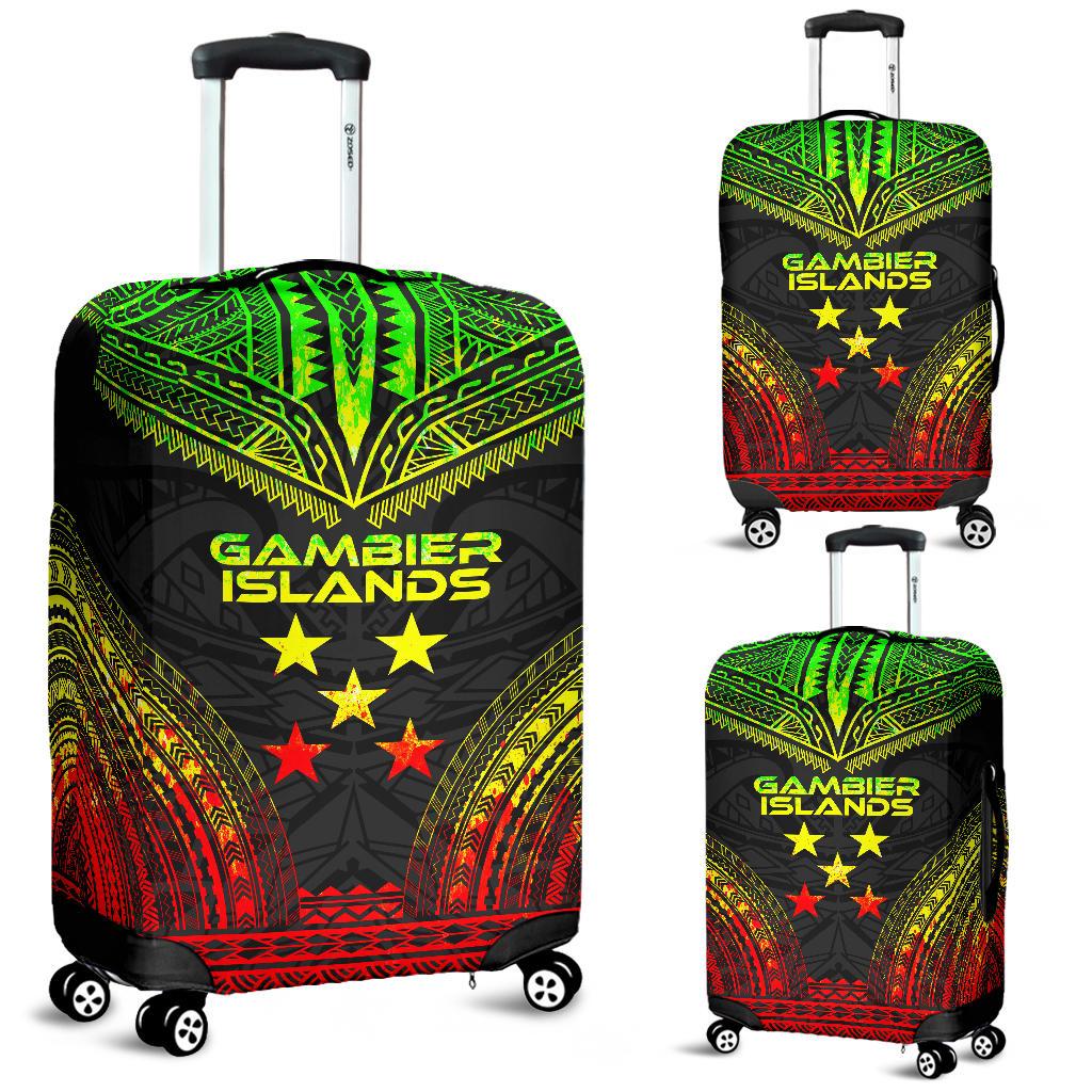 Gambier Islands Polynesian Chief Luggage Cover - Reggae Version Reggae - Polynesian Pride