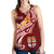 Fiji Women's Racerback Tank - Fiji Seal Polynesian Patterns Plumeria (Red) - Polynesian Pride