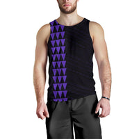 Hawaii Kakau Polynesian Anchor Men's Tank Top - Purple - Polynesian Pride