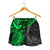 Pohnpei Polynesian Shorts (Women) - Polynesian Green Turtle Women GREEN - Polynesian Pride