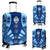 Guam Luggage Cover - Polynesian Tattoo Flag Blue - Polynesian Pride