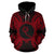 Chuuk Polynesian ll Over Hoodie Map Red - Polynesian Pride