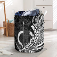 Vanuatu Laundry Basket - Custom Personalised Wings Style Laundry Basket - Vanuatu One Size Black - Polynesian Pride