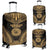 American Samoa Polynesian Chief Luggage Cover - Gold Version Gold - Polynesian Pride