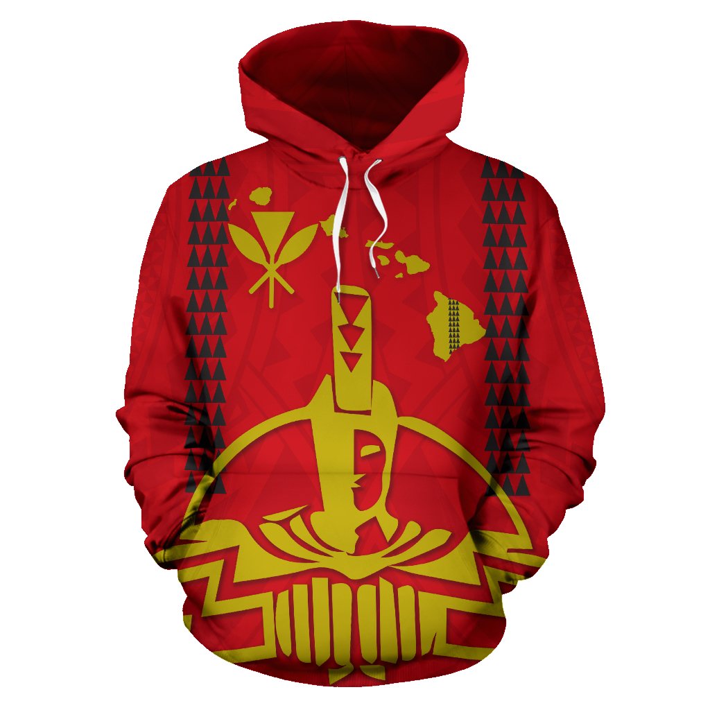 Hawaii King All Over Hoodie - Polynesian Pride