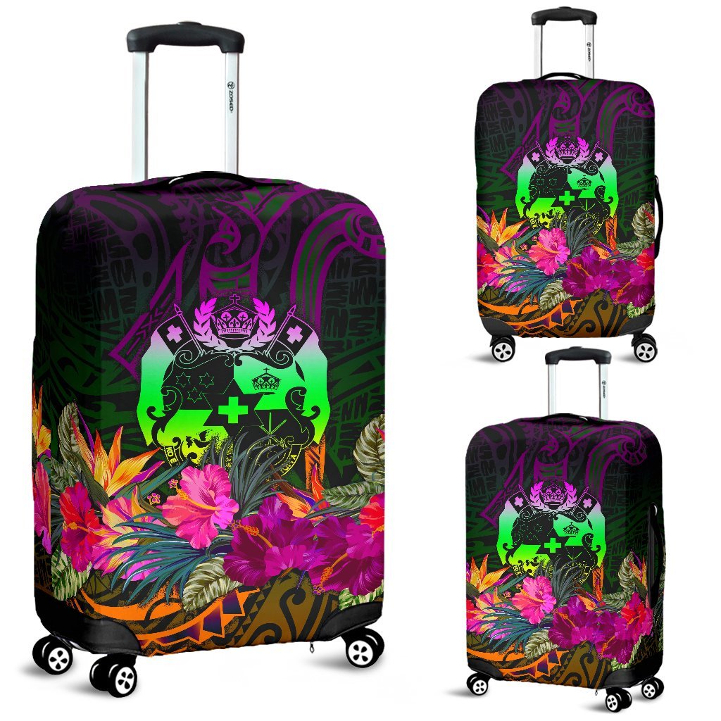 Tonga Polynesian Luggage Covers - Summer Hibiscus - Polynesian Pride