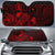 Chuuk Auto Sun Shades Turtle Hibiscus Red Auto Sun Shade Universal Fit Red - Polynesian Pride