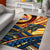 Tahiti Area Rug - Dolphin Surfing Yellow - Polynesian Pride