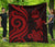 Vanuatu Premium Quilt - Red Tentacle Turtle Red - Polynesian Pride