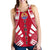 Tahiti Women Racerback Tank - Polynesian Tattoo Flag White - Polynesian Pride