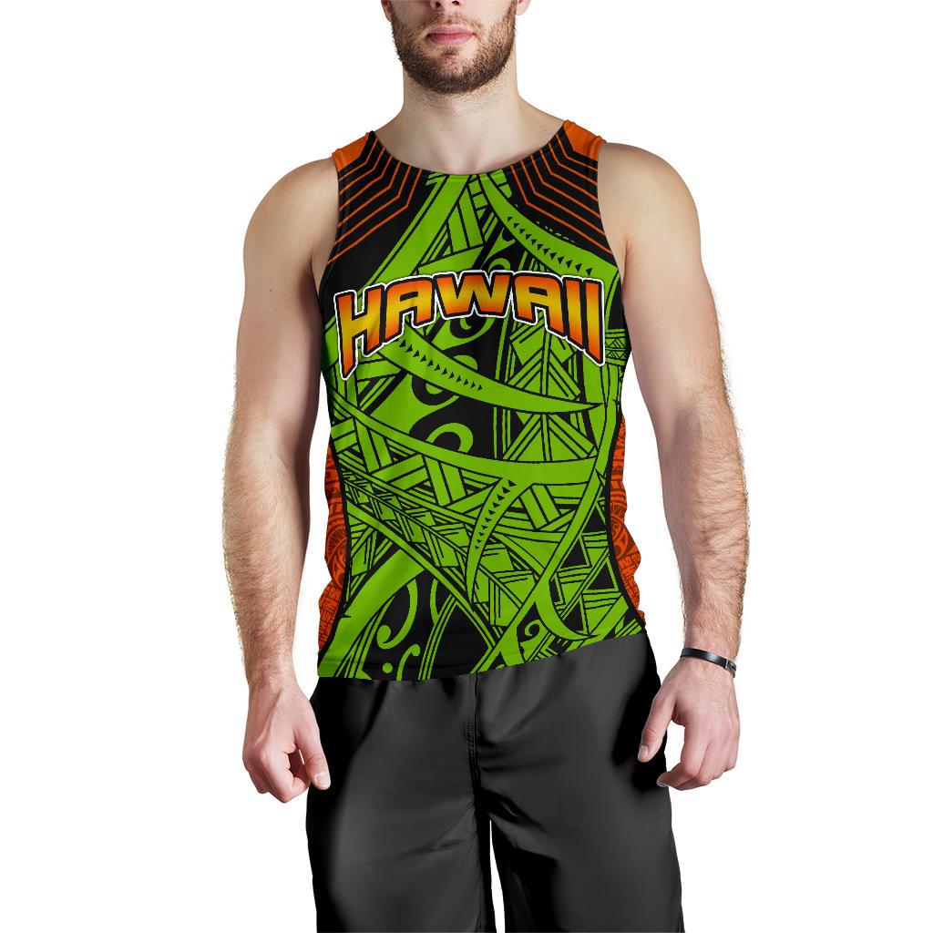 Polynesian Hawaii Men's Tank Top - Tribal Wave - Polynesian Pride