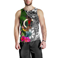 Vanuatu Men Tank Top - Turtle Plumeria Banana Leaf - Polynesian Pride